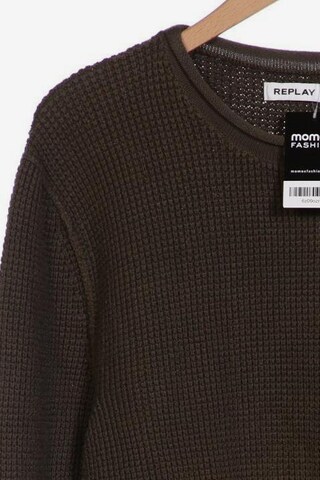 REPLAY Pullover XL in Grün