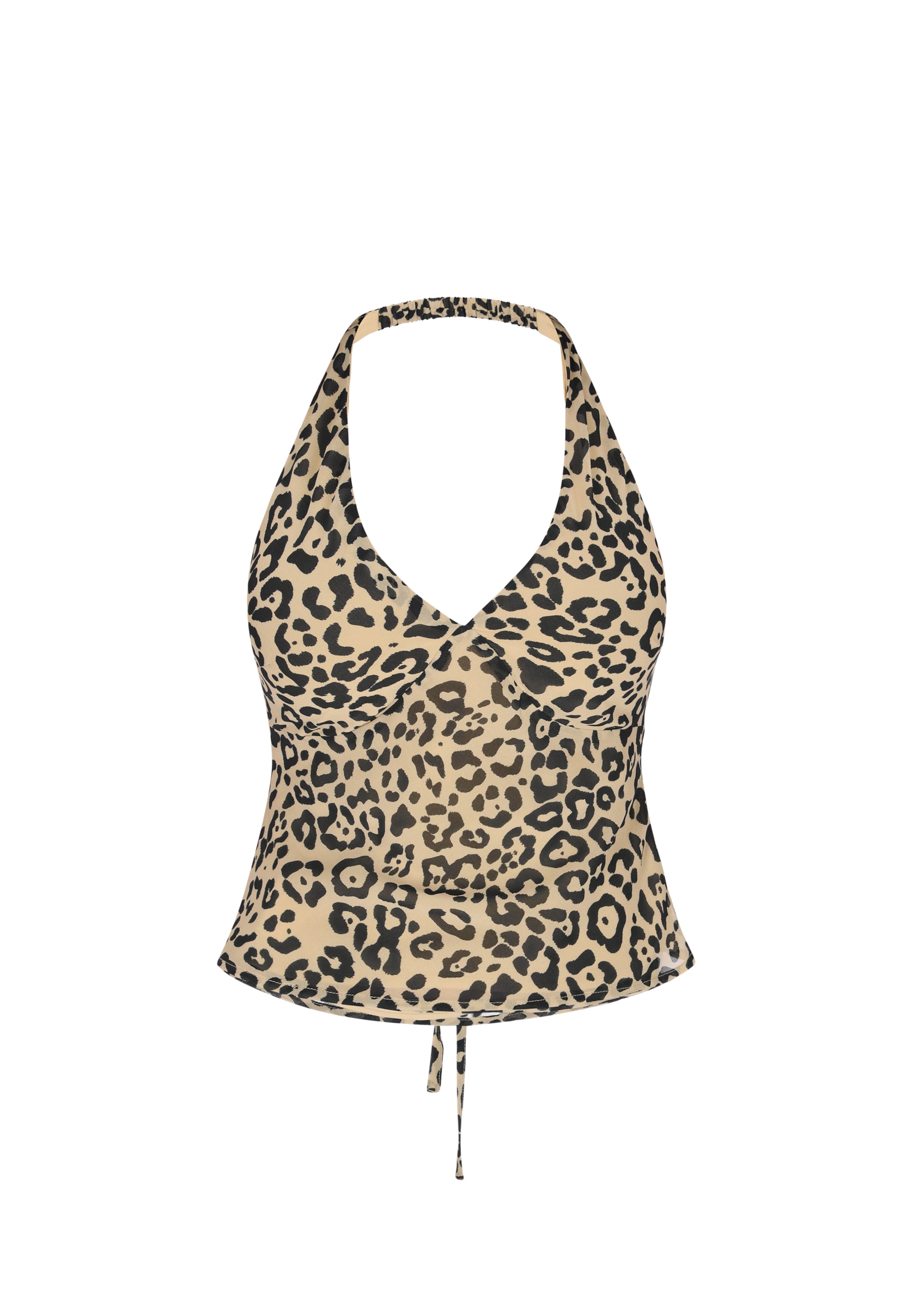 faina - Top 'Festive' em bege: frente