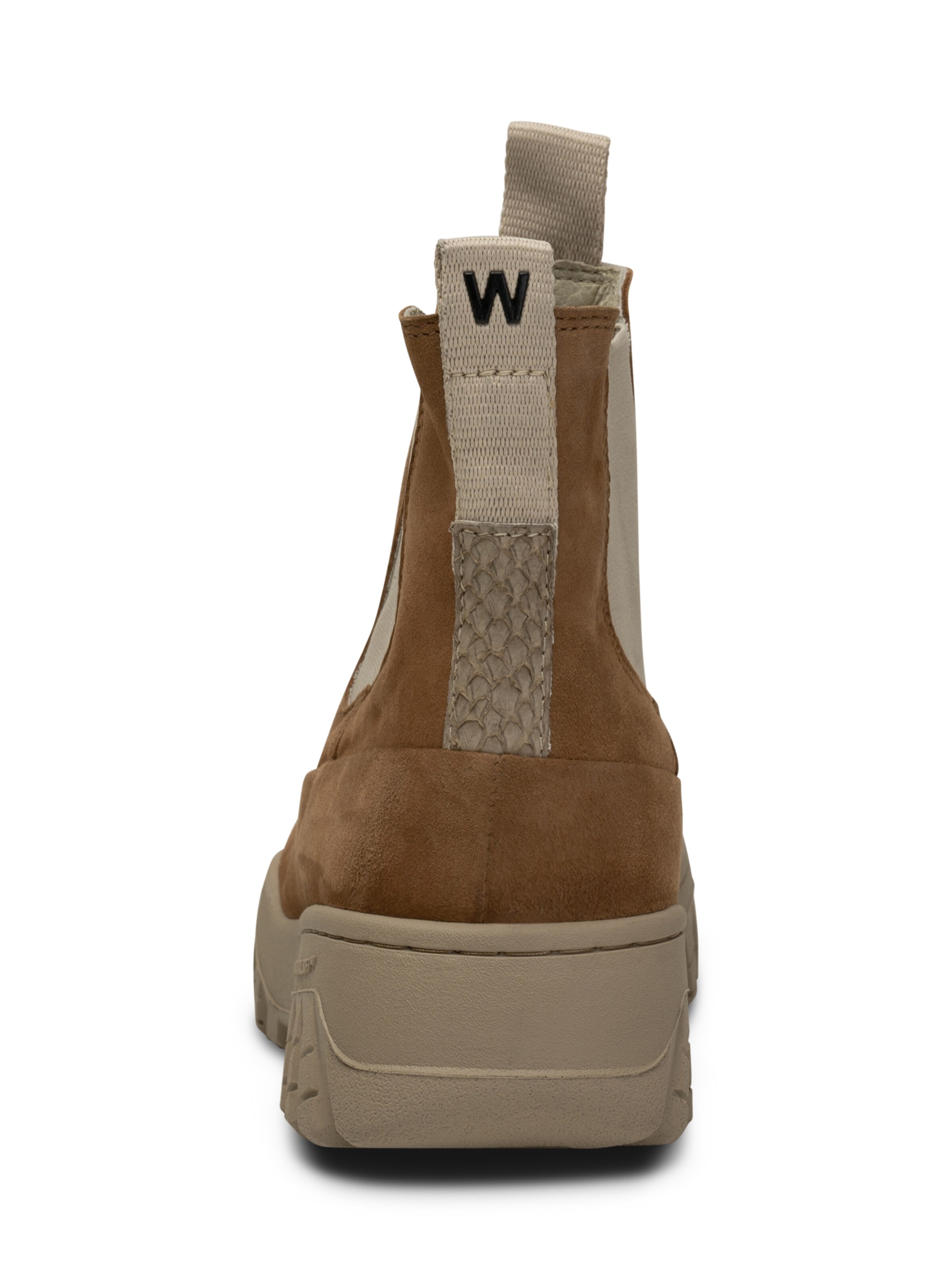 WODEN Chelsea Boots i brun