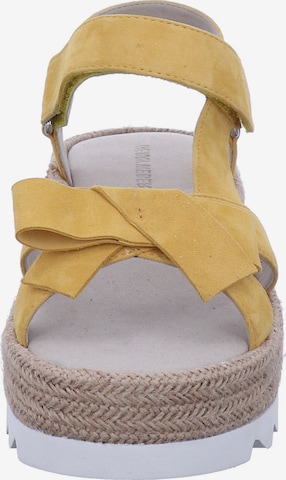 GERRY WEBER SHOES Strap Sandals in Yellow