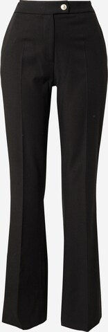 TOMMY HILFIGER Flared Trousers with creases in Black: front