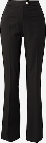 TOMMY HILFIGER - Acampanado Pantalón de pinzas en negro: frente