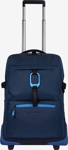 Piquadro Trolley in Blauw: voorkant