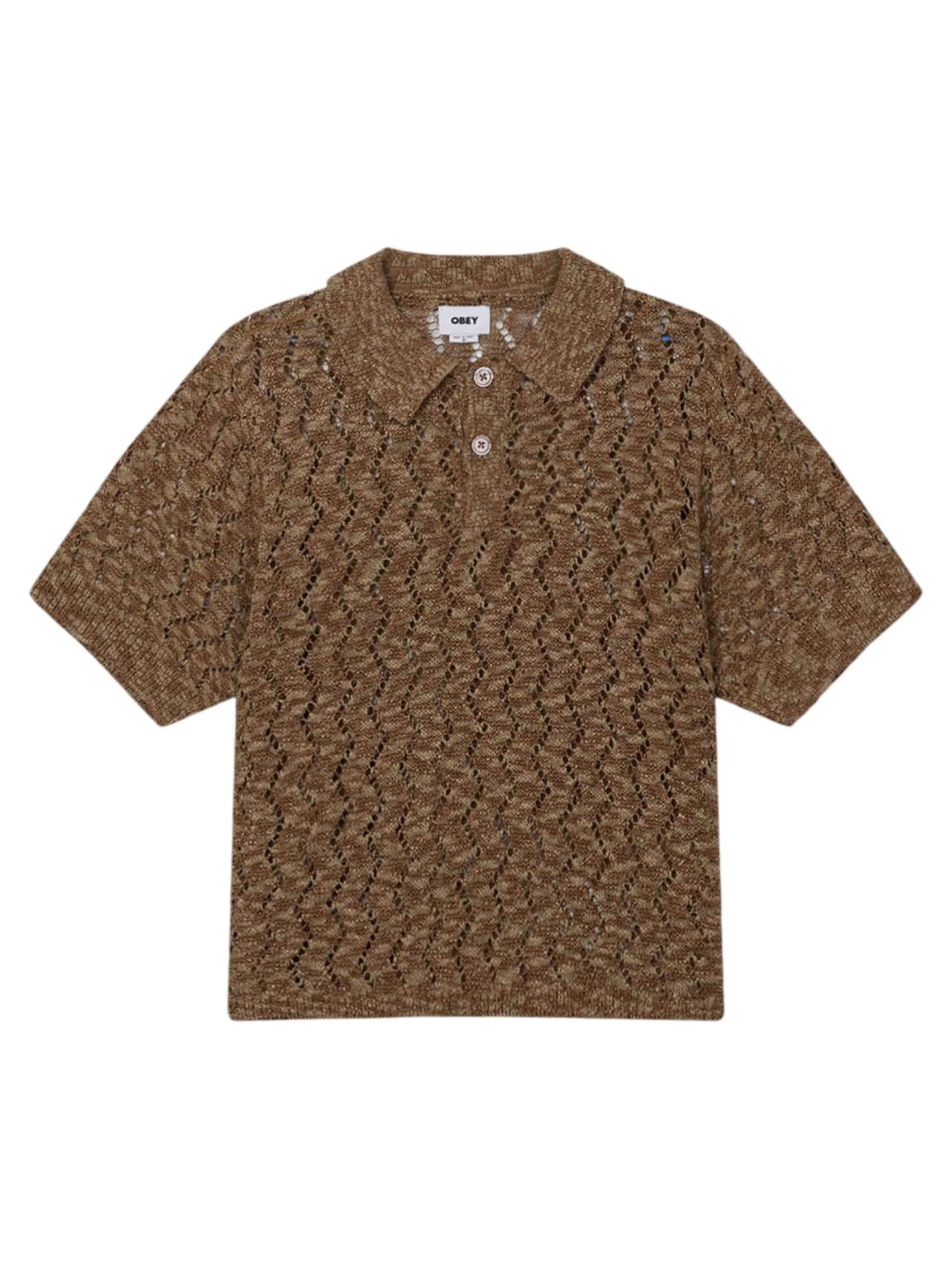 Obey Shirt in Brown: front
