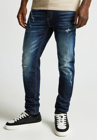Slimfit Jeans di Alessandro Zavetti in blu: frontale