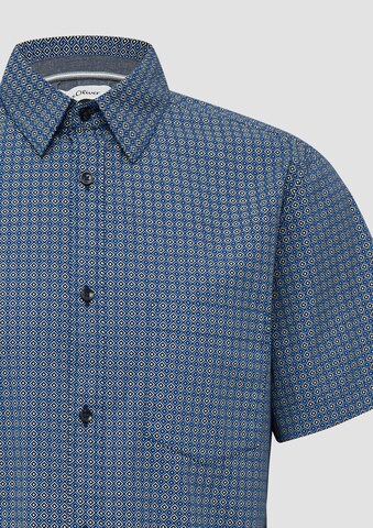 s.Oliver Slim fit Overhemd in Blauw