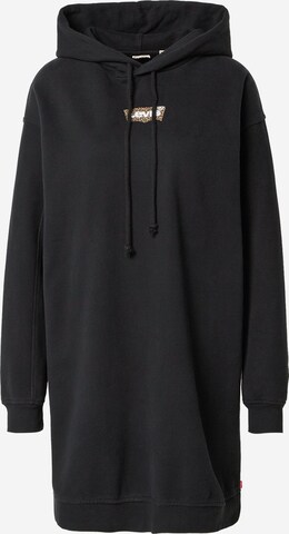 LEVI'S ® Kjole 'Hoodie Sweatshirt Dress' i sort: forside