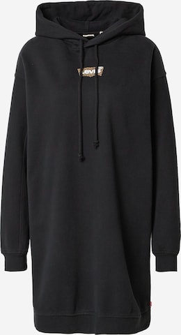 LEVI'S ® Kleit 'Hoodie Sweatshirt Dress', värv must: eest vaates