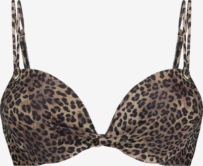 Hunkemöller Hauts de bikini 'Cannes' en beige / marron / noir, Vue avec produit