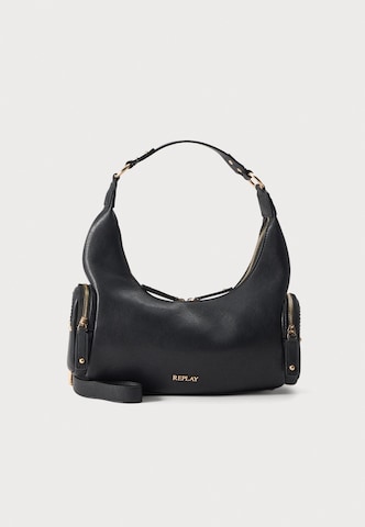 REPLAY - Bolso de hombro en negro: frente