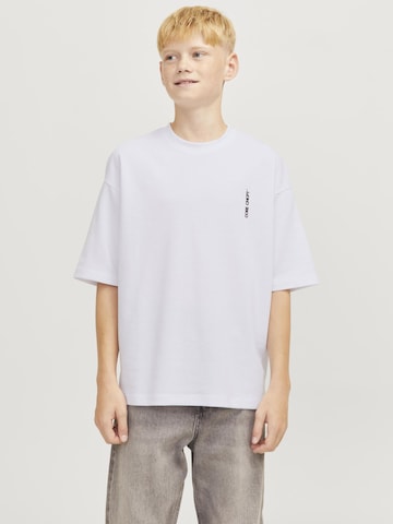 T-Shirt Jack & Jones Junior en blanc : devant