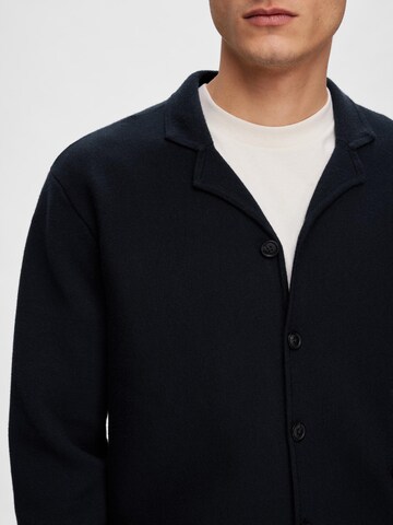 SELECTED HOMME Knit cardigan 'MILO' in Blue