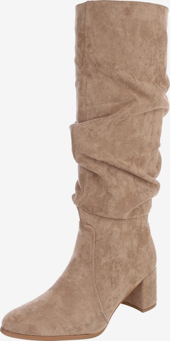 Ital-Design Stiefel in Braun: Vorderseite