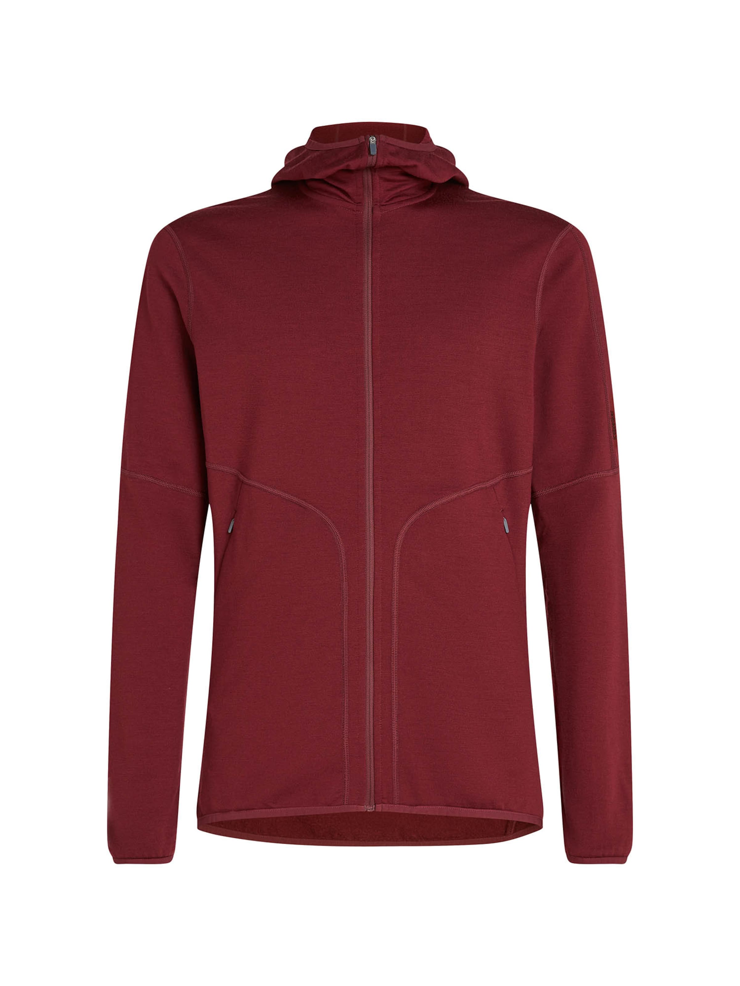 ICEBREAKERSportska sweater majica - crvena boja: prednji dio