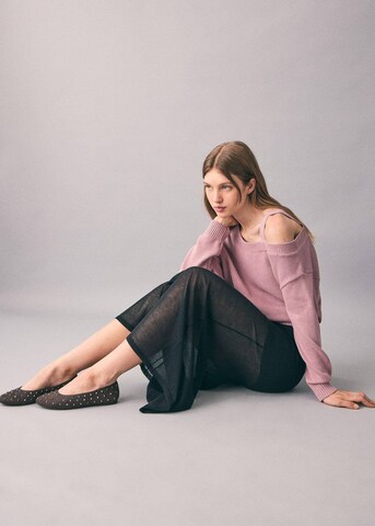 MANGO TEEN Ballet Flats 'Noa' in Grey