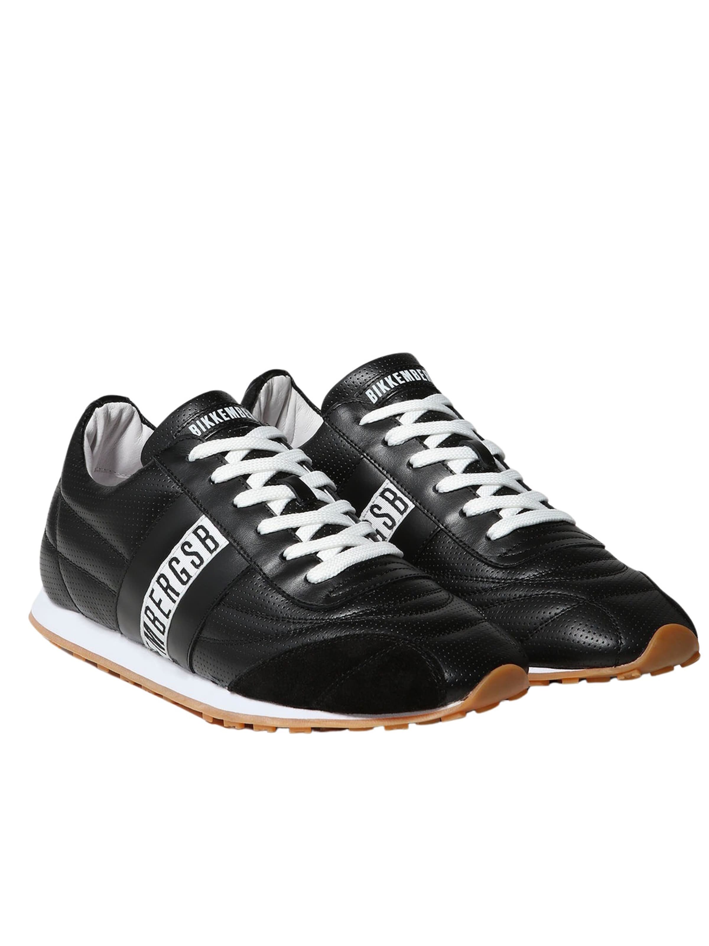 BIKKEMBERGS Platform trainers 'Soccer' in Black