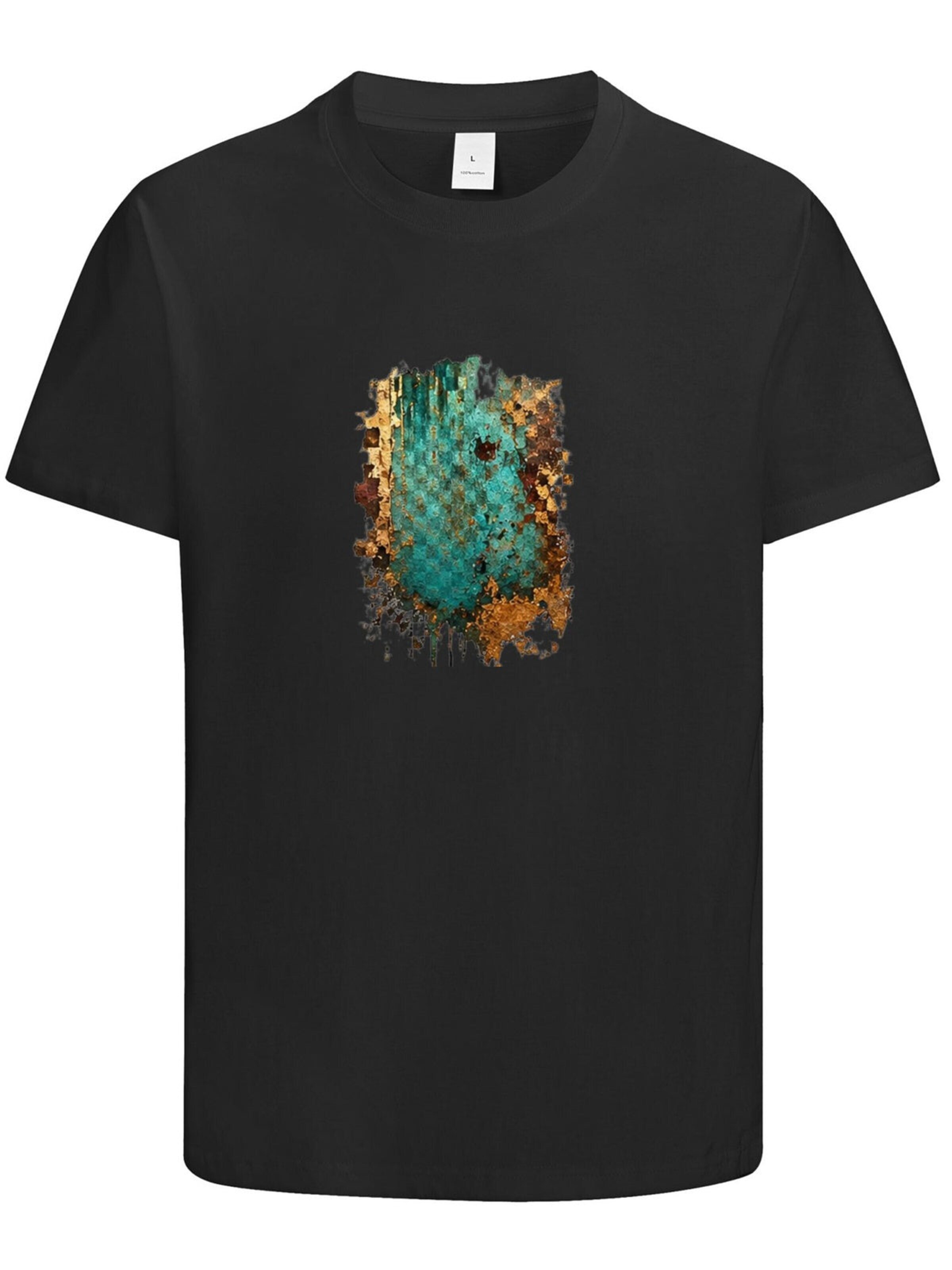 HUSKSWARE Shirt 'Grafik'‌‌‌‌‌‌ in Schwarz: Vorderseite