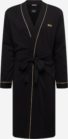 BOSS - Roupão comprido 'Xmas Kimono' em preto: frente
