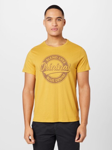BLEND Koszulka w kolorze żółty: przód