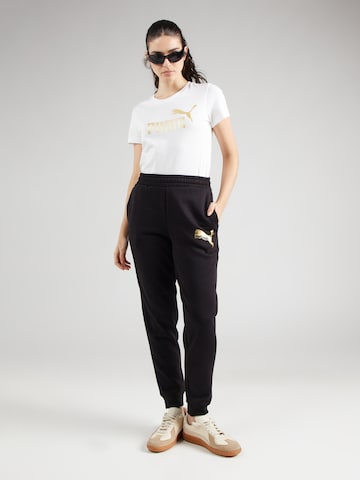 PUMA Tapered Παντελόνι φόρμας 'ESS' σε μαύρο