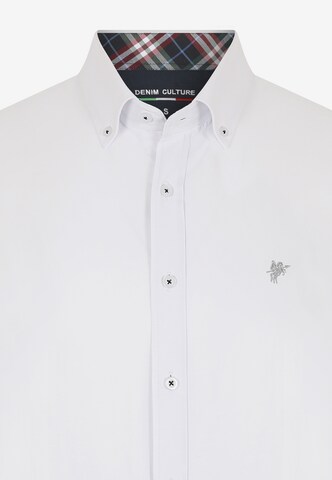 DENIM CULTURE Regular Fit Hemd 'Abel' in Weiß