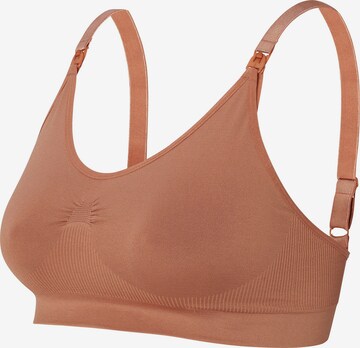 Bustier Soutien-gorge d’allaitement 'Hura' Noppies en marron : devant