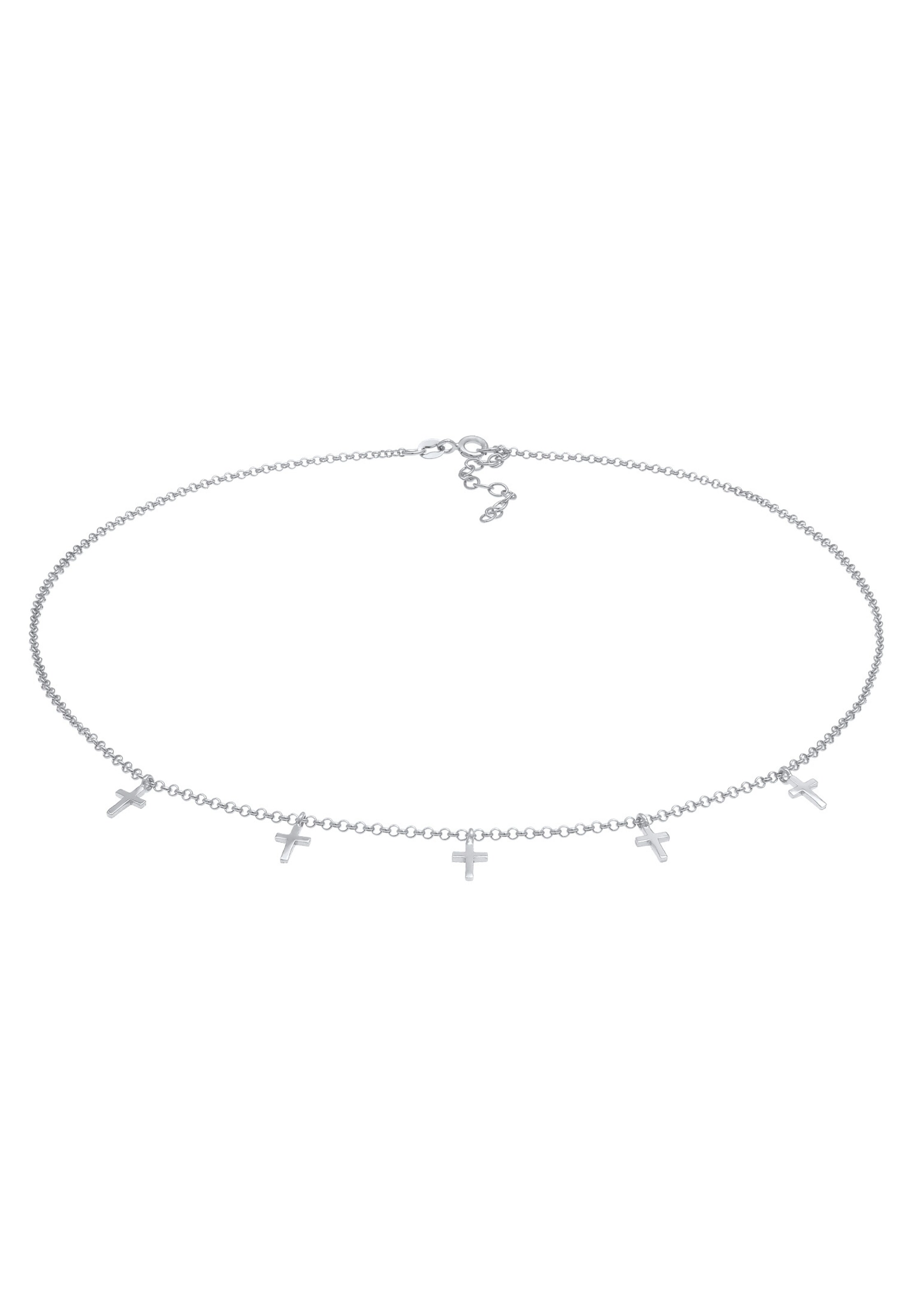ELLI Necklace 'Kreuz' in Silver: front