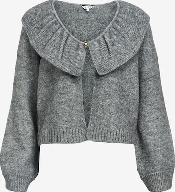 Cardigan 'OBJDENISI' OBJECT en gris : devant