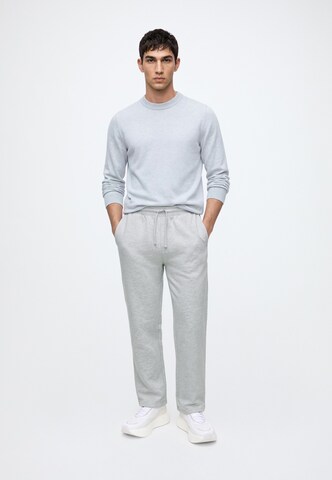 BALMOHK Wide leg Trousers in Grey: front