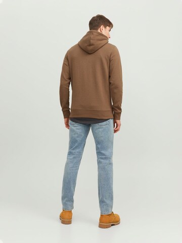 JACK & JONES Mikina – hnědá