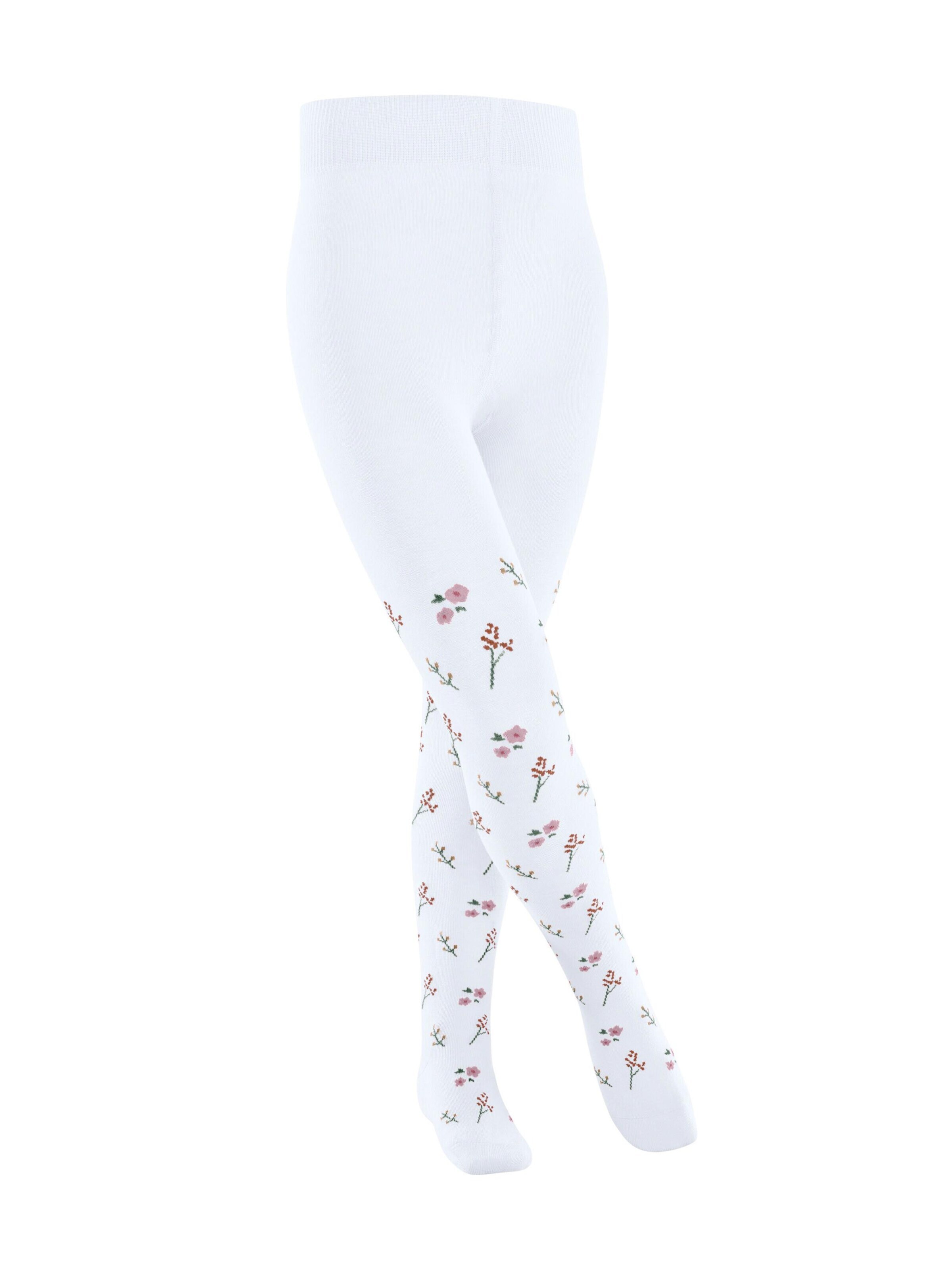 FALKE Tights 'Little Flowers' in White: front