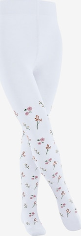 FALKE Tights 'Little Flowers' in White: front
