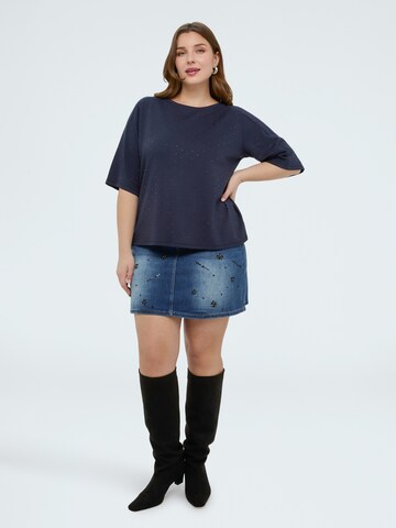 T-shirt Fiorella Rubino en bleu