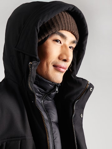 JACK & JONES Ανοιξιάτικο ή φθινοπωρινό παρκά 'JJFinn' σε μαύρο