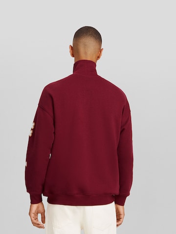 BershkaSweater majica - crvena boja