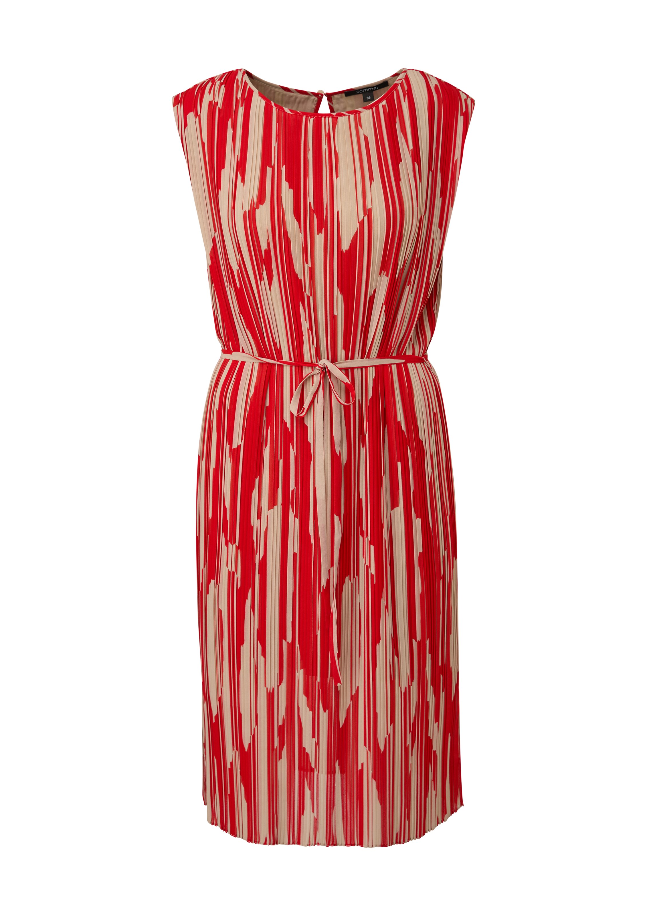 COMMA Jurk in Rood: voorkant