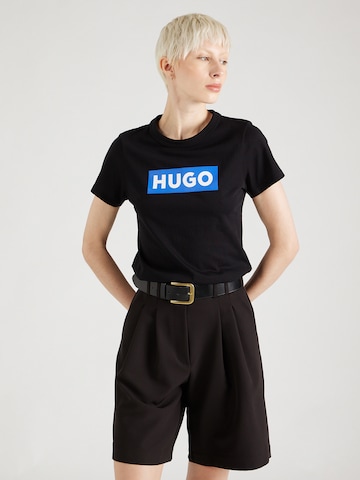 HUGO Blue Majica 'Classic' | črna barva: sprednja stran