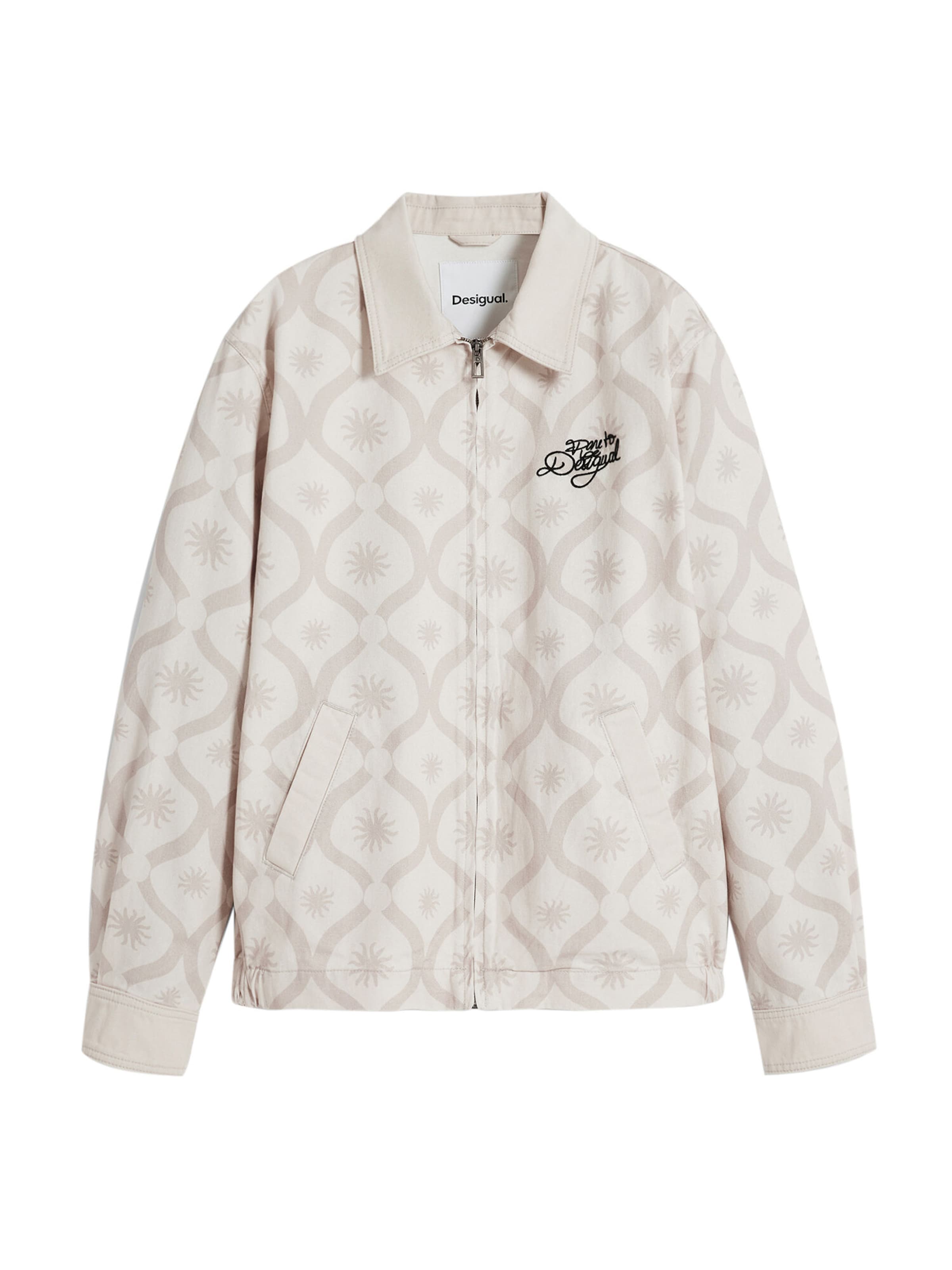 Geacă de primăvară-toamnă de la Desigual pe alb: față