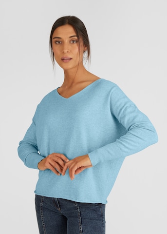 eve in paradise Sweater 'Gesa' in Blue: front