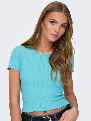 ONLY T-Shirt 'EMMA' in Blau