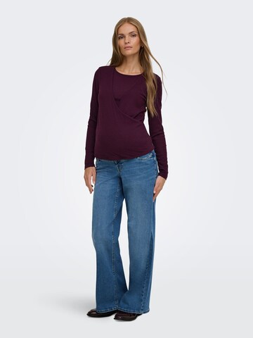 Only Maternity Shirt 'OLMKAILA' in Rot