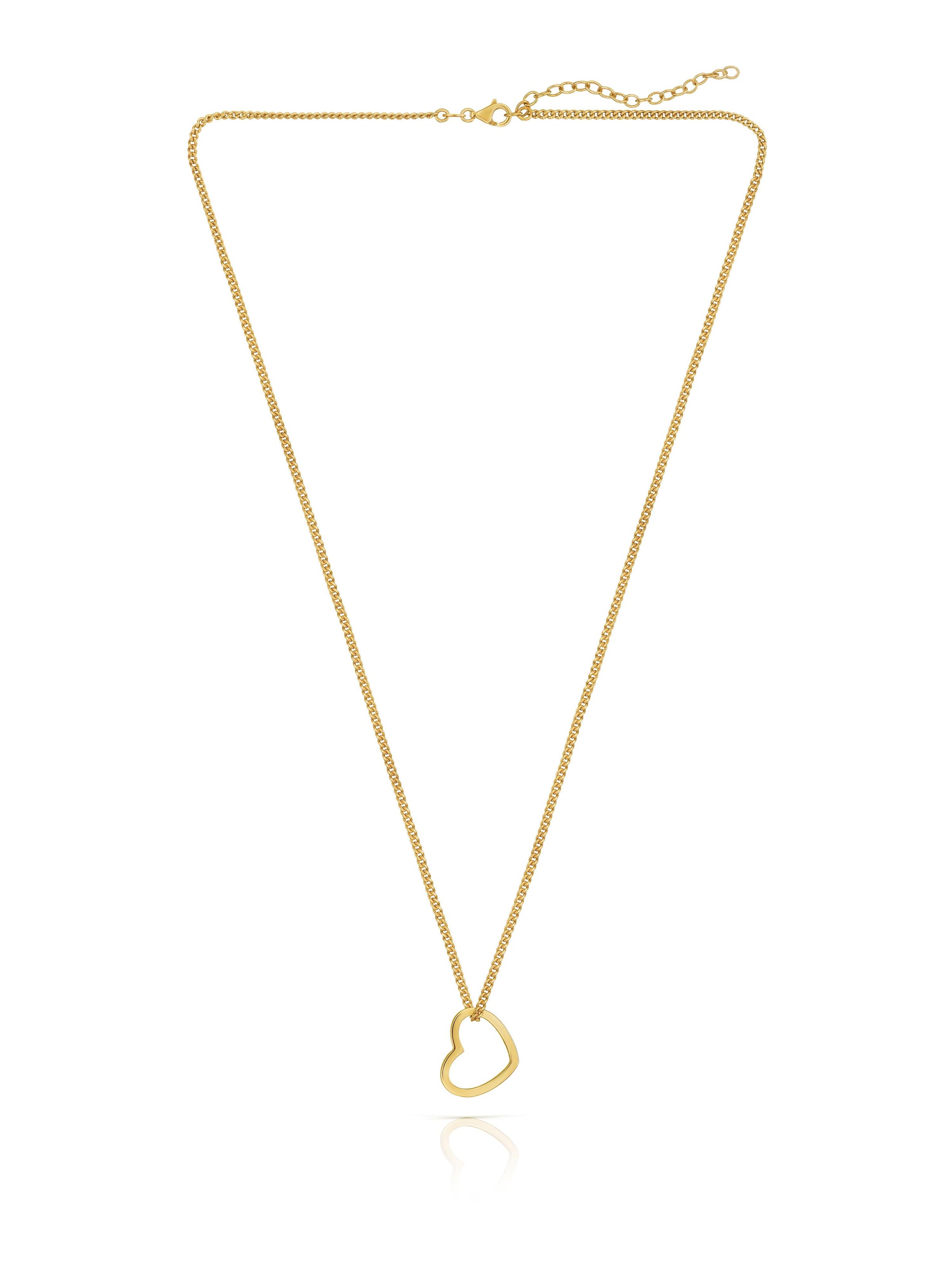 modabilé Anhänger 'HEART'‌‌‌‌‌‌‌‌ in Gelb: Vorderseite