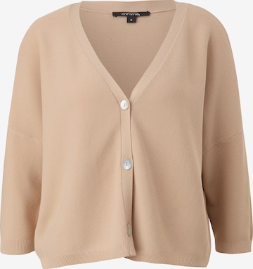 COMMA Gebreid vest in Beige: voorkant