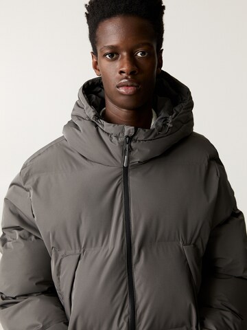 Pull&Bear Winter Jacket in Grey