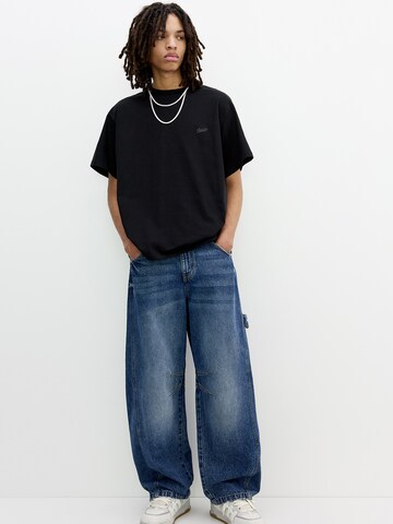 Maglietta 'STWD' di Pull&Bear in nero