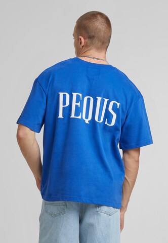 Pequs Shirt in Blauw: voorkant