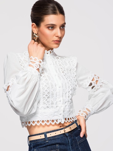 Camicia da donna di Ombre in bianco