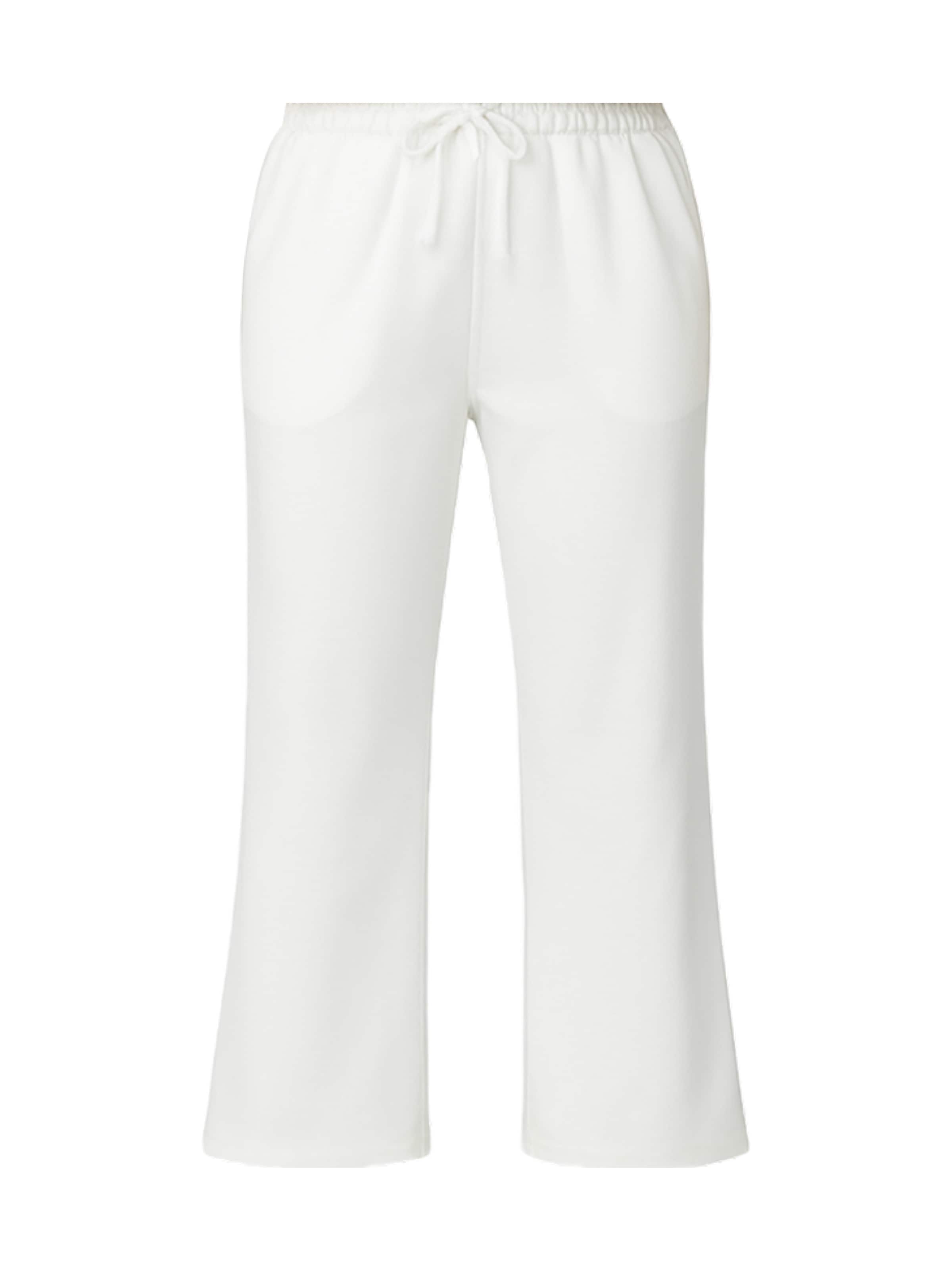 C&City Flared Broek in Wit: voorkant