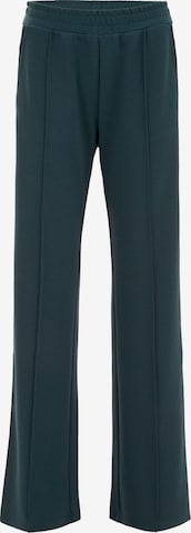 Largi Pantaloni cu dungă de la WE Fashion pe verde: față