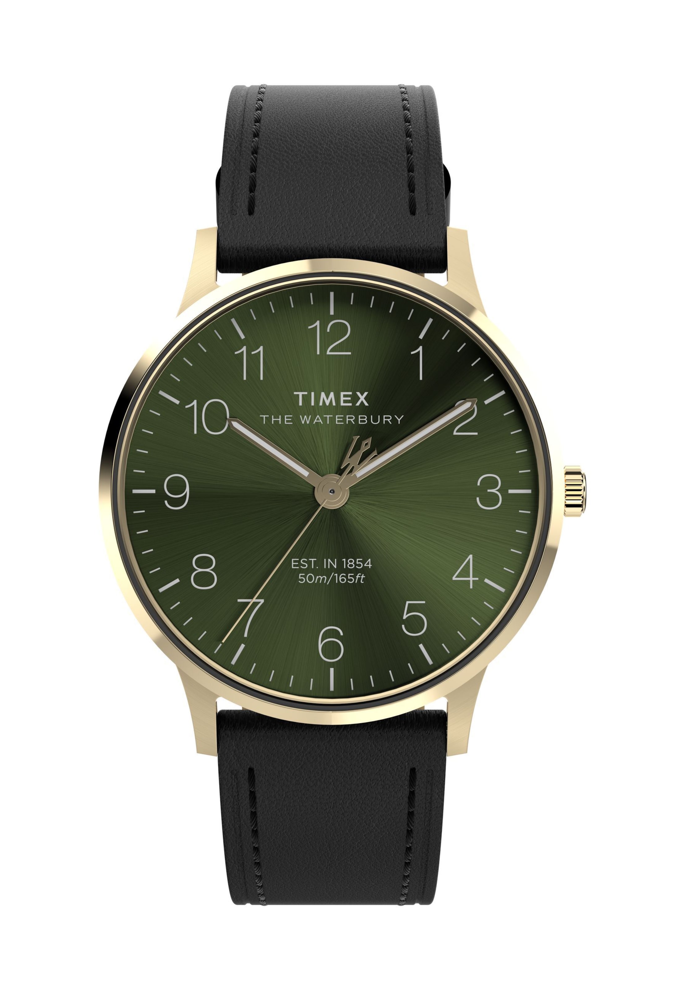 TIMEX Analoguhr in Schwarz: Vorderseite